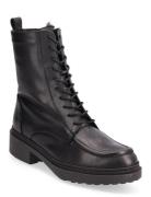 Greg Shoes Boots Ankle Boots Laced Boots Black Wonders