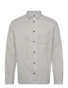 Arden Ls Shirt Tops Shirts Casual Grey AllSaints