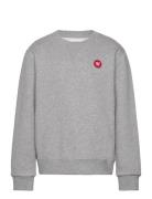 Double A By Wood Wood Rod Junior Sweatshirt Gots Grå