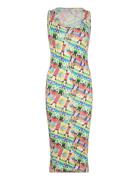 Mads Nørgaard 2X2 Cotton Aop Ama Dress Multi/patterned