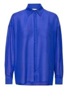 Nola Shirt Tops Shirts Long-sleeved Blue Lollys Laundry