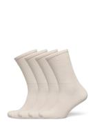 Lindex Sock 4 Pack Sporty Rib Beige