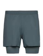 Odlo 2-In-1 Short Zeroweight 5 Inch Sport Shorts Sport Shorts Blue Odl...