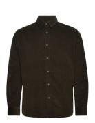 Slhregowen-Cord Shirt Ls Noos Tops Shirts Casual Khaki Green Selected ...
