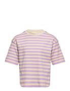 T-Shirt Tops T-shirts Short-sleeved Purple Sofie Schnoor Young