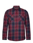 Superdry Merchant Quilted Overshirt Burgundy