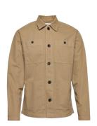 Slhloosenew-Tony Overshirt Ls W Tops Overshirts Brown Selected Homme