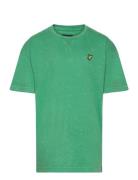 Acid Wash Over D Tee Tops T-shirts Short-sleeved Green Lyle & Scott Ju...