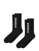 2-Pack Padel Crew Socks Sport Socks Regular Socks Black Cuera