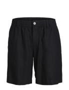 Jpstbill Jjlawrence Linen Short Ln Bottoms Shorts Casual Black Jack & ...