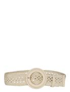 Pcarta Waist Belt Sww Bälte Beige Pieces