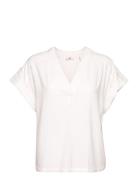 Blouses Woven Tops Blouses Short-sleeved White Esprit Casual