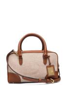 Canvas & Leather Small Emerie Satchel Bags Small Shoulder Bags-crossbo...