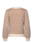 Selected Femme Slflilo Ls Knit O-Neck Brun