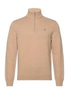 GANT Casual Cotton Half Zip Beige