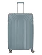 Elvaa, 4W Trolley L Bags Suitcases Blue Travelite