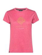 Pinec Top W Sport T-shirts & Tops Short-sleeved Pink Five Seasons