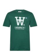 Ace Big Logo & Badge T-Shirt Tops T-shirts Short-sleeved Green Double ...