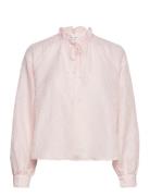 Karookhi Blouse 14646 Tops Blouses Long-sleeved Pink Samsøe Samsøe