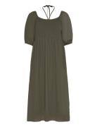 Kaffe Kale Dress Khaki Green