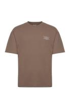 Jjeriley Tee Crew Neck Tops T-shirts Short-sleeved Brown Jack & J S