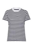 Dabra Stripe T-Shirt Tops T-shirts & Tops Short-sleeved Black Tamaris ...