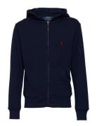 Ralph Lauren Kids Cotton-Blend-Fleece Hoodie Blå