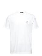 Organic Neuw Band Teee Washed St Tops T-shirts Short-sleeved White NEU...