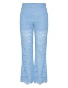 YAS Yaslarisso Hw Lace Pants - Show Blå