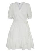 Yasnavina 2/4 Wrap Dress S. Kort Klänning White YAS