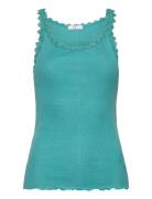 Cc Heart Poppy Silk Lace Camisole Tops T-shirts & Tops Sleeveless Blue...