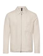 J. Lindeberg Julius Linen Overshirt Beige