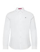 Tommy Jeans Tjm Slim Stretch Oxford Shirt Vit