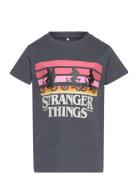 Nkfasina Stranger Ss Top Bfu Tops T-shirts Short-sleeved Grey Name It