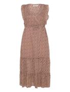 Lollys Laundry Samoll Midi Dress Sl Beige