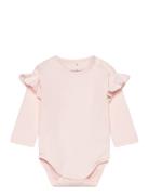 Baby Frilla Bodysuit Bodies Long-sleeved Pink Gugguu