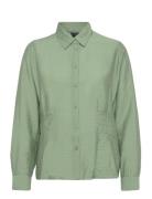 Blouse Thelma Tops Shirts Long-sleeved Green Lindex