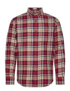 GANT Reg Flannel Check Shirt Burgundy