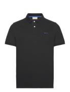 GANT Reg Contrast Pique Ss Polo Svart