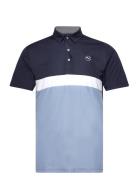 PUMA Golf Pure Colorblock Polo Marinblå