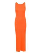 Gestuz Drewgz Sl Reversible Long Dress Orange