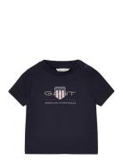 GANT Archive Shield Ss T-Shirt Marinblå