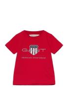 GANT Archive Shield Ss T-Shirt Röd