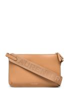 Lauren Ralph Lauren Leather Medium Landyn Crossbody Bag Beige