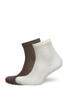 Becksöndergaard Opana Visca Shortie Sock 2 Pack Vit