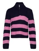 Kognewbella Nicoya L/S Zip Pullover Knt Tops Knitwear Pullovers Multi/...