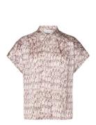 Dante6 D6Cecily Python Printed Shirt Beige