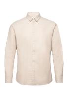 Selected Homme Slhslimowen-Brushed Shirt Ls Noos Beige