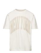 Regular Printed T-Shirt Tops T-shirts Short-sleeved White Tom Tailor