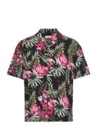 Jack & J S Jjejeff Aop Resort Shirt Ss Sn Rosa